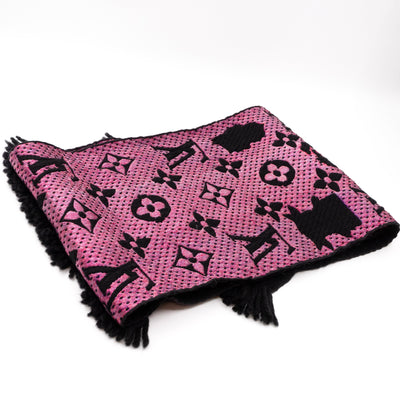 Logomania Superstition Scarf Black