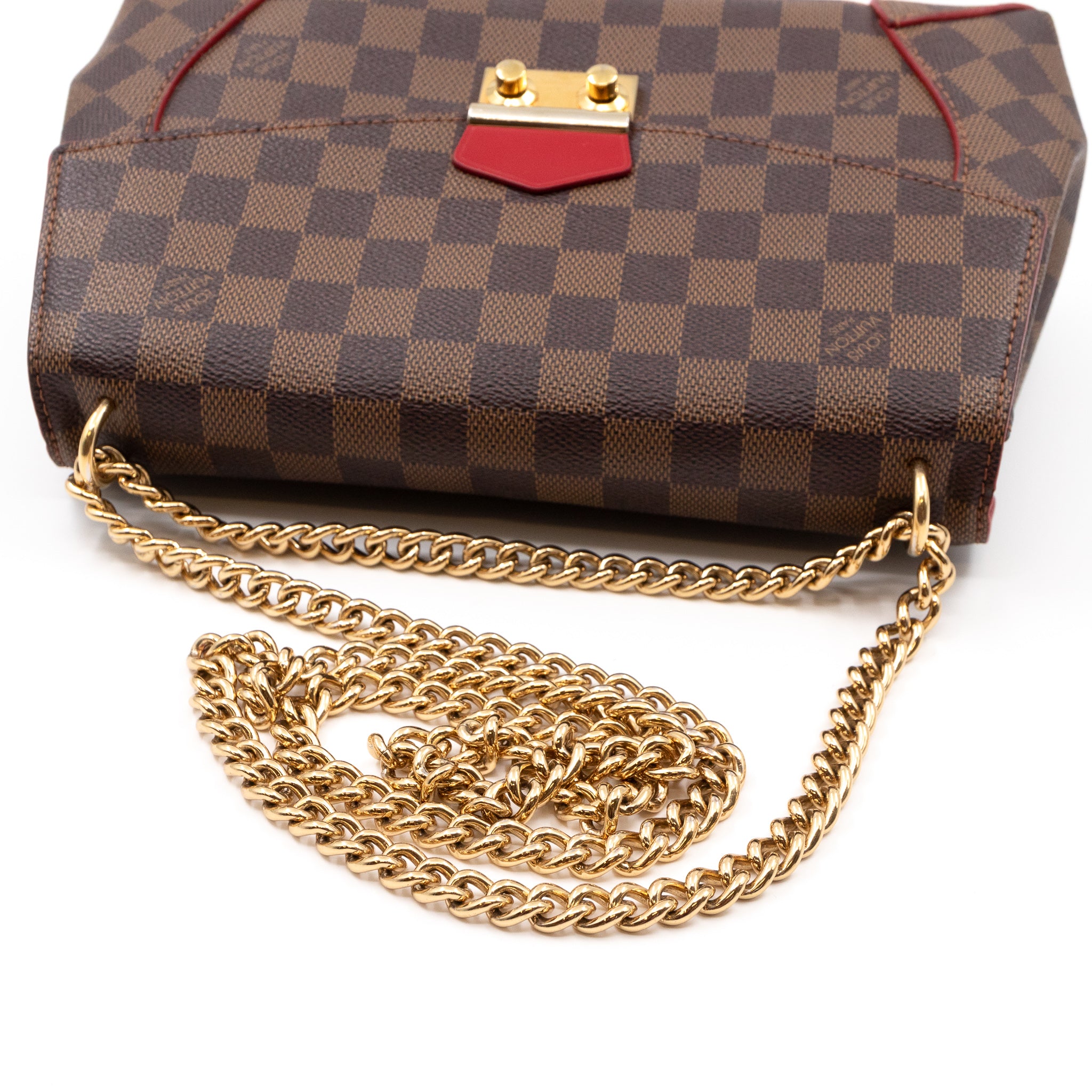 Caissa Chain Clutch Damier Ebene