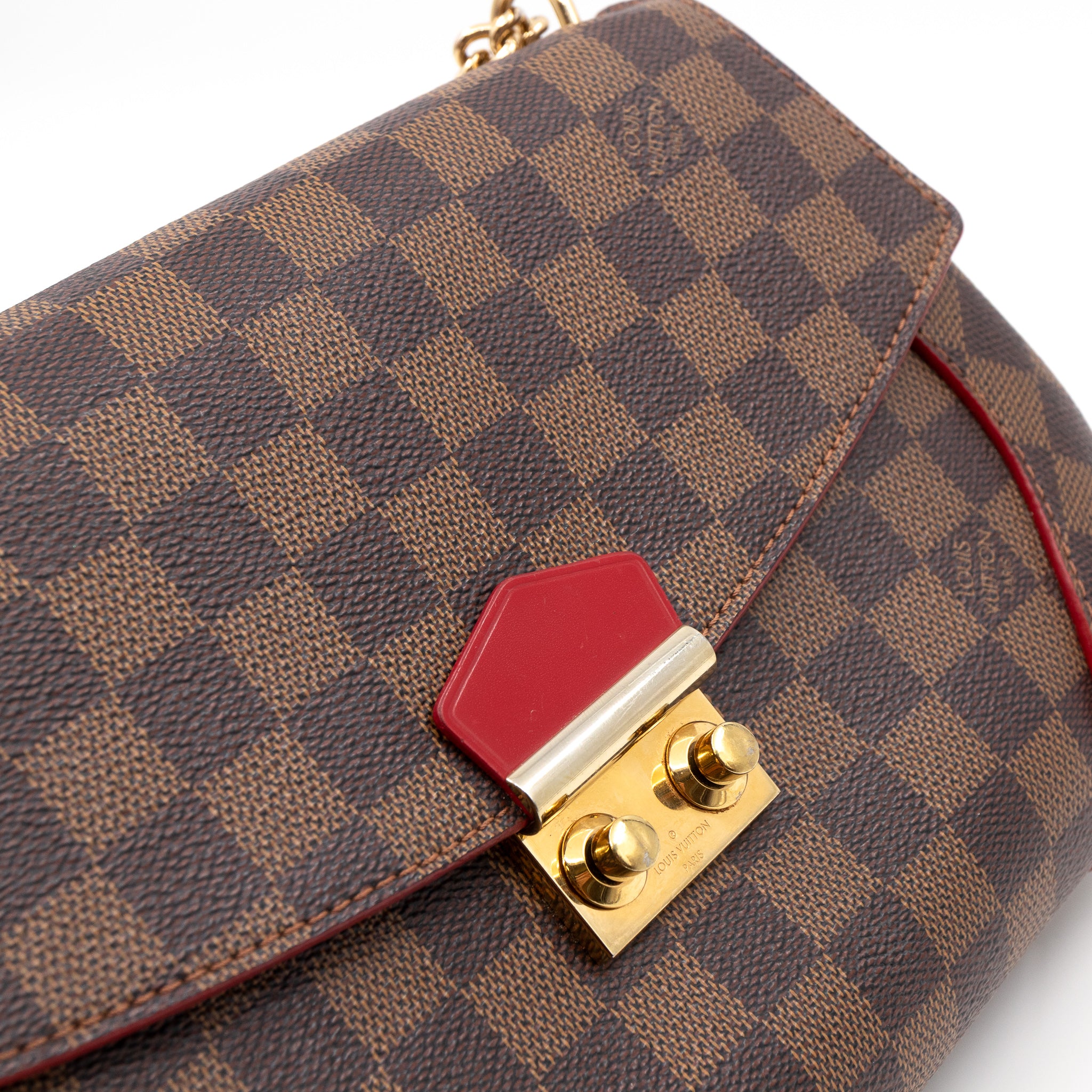 Caissa Chain Clutch Damier Ebene