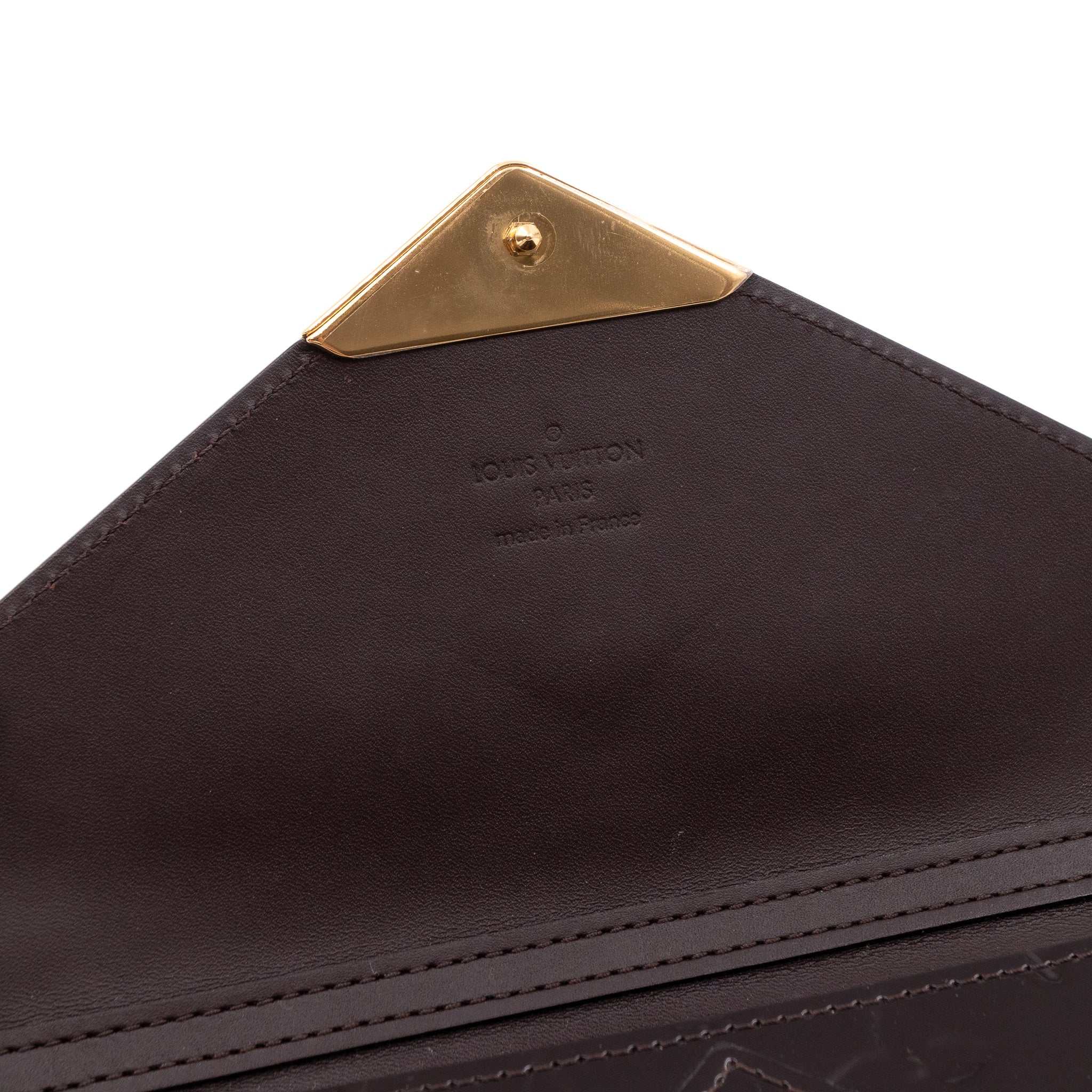 Mira Chain Clutch Vernis	Amarante