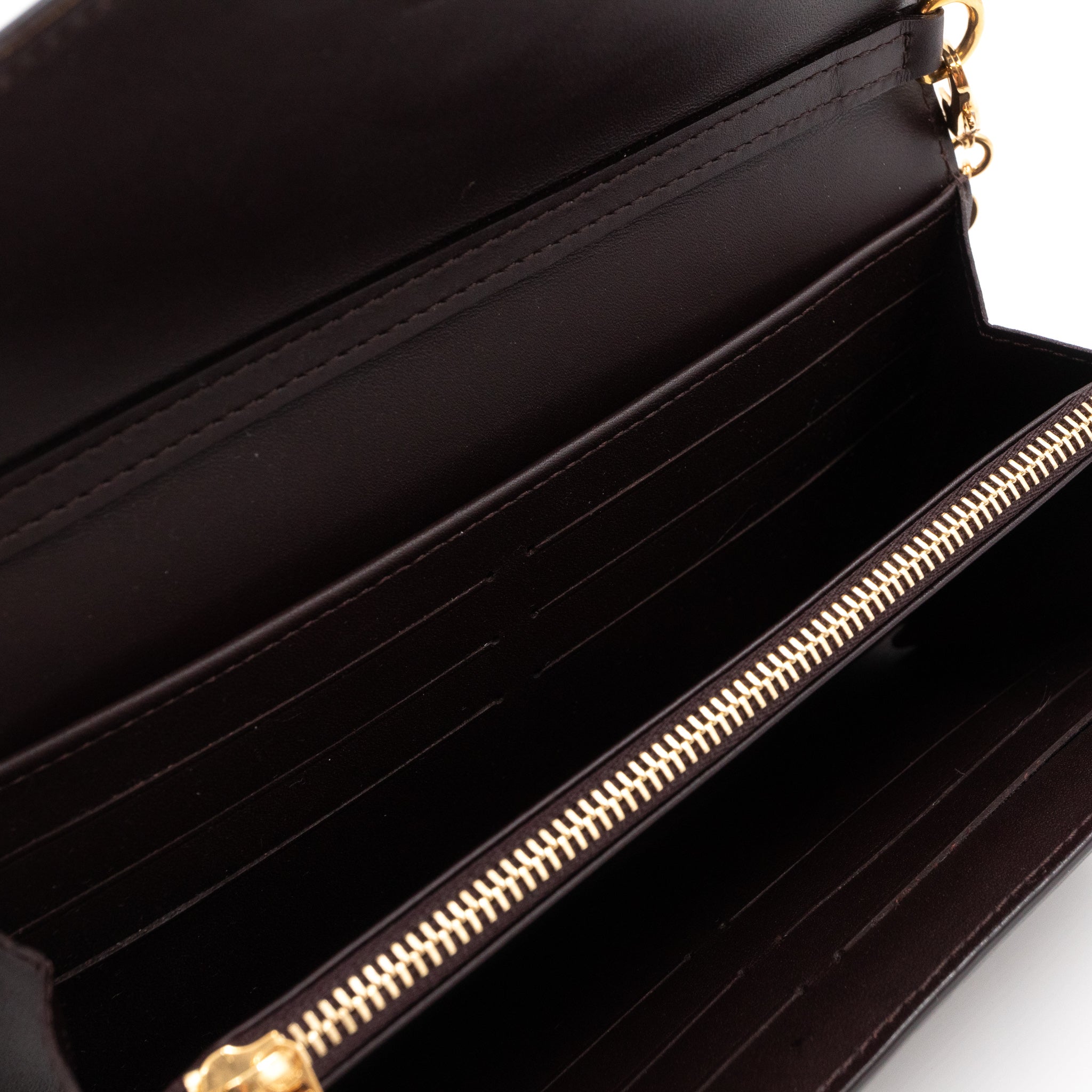 Mira Chain Clutch Vernis	Amarante