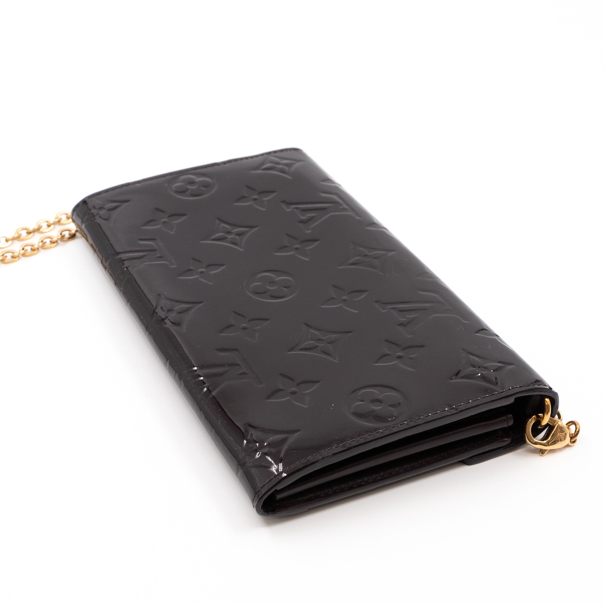 Mira Chain Clutch Vernis	Amarante