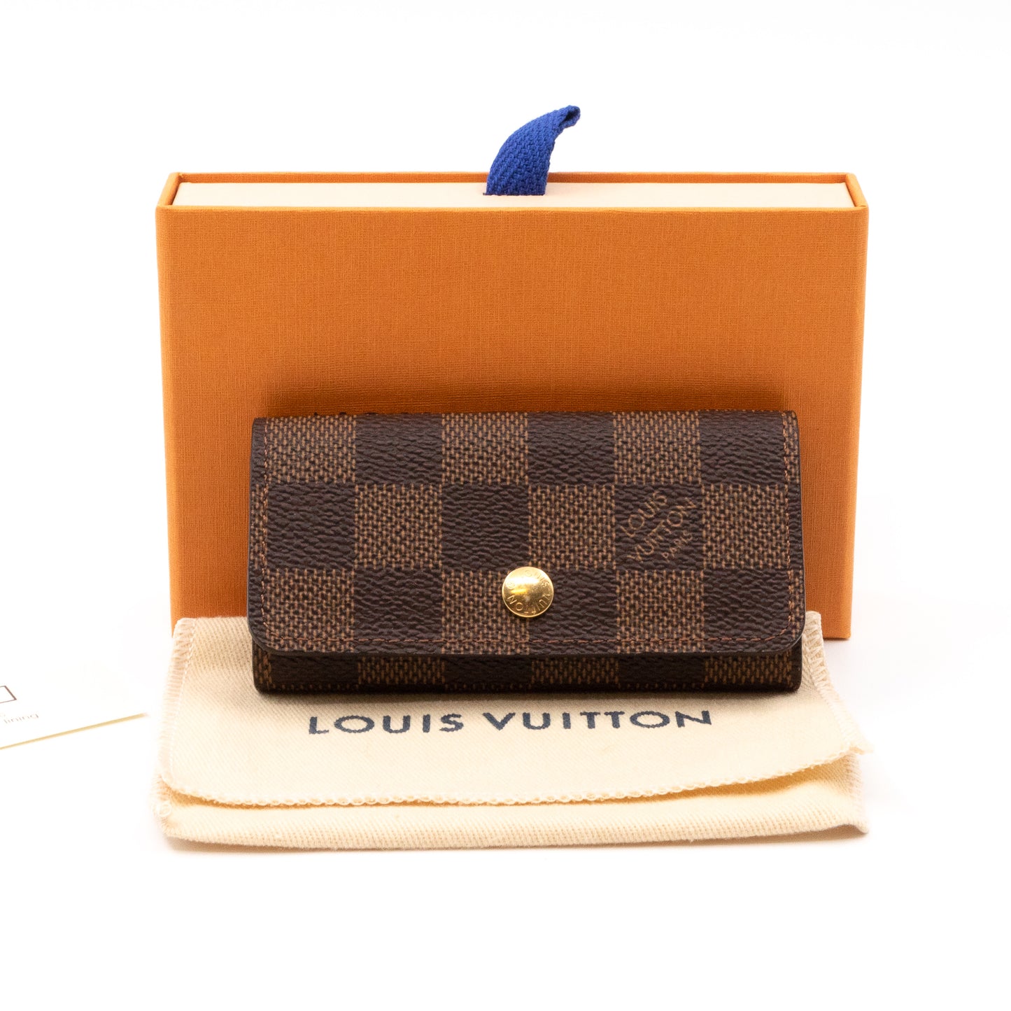 Louis Vuitton, Bags, Louis Vuitton Damier Azur 6 Key Holder