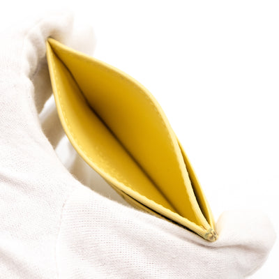 GG Marmont Card Case Yellow Leather