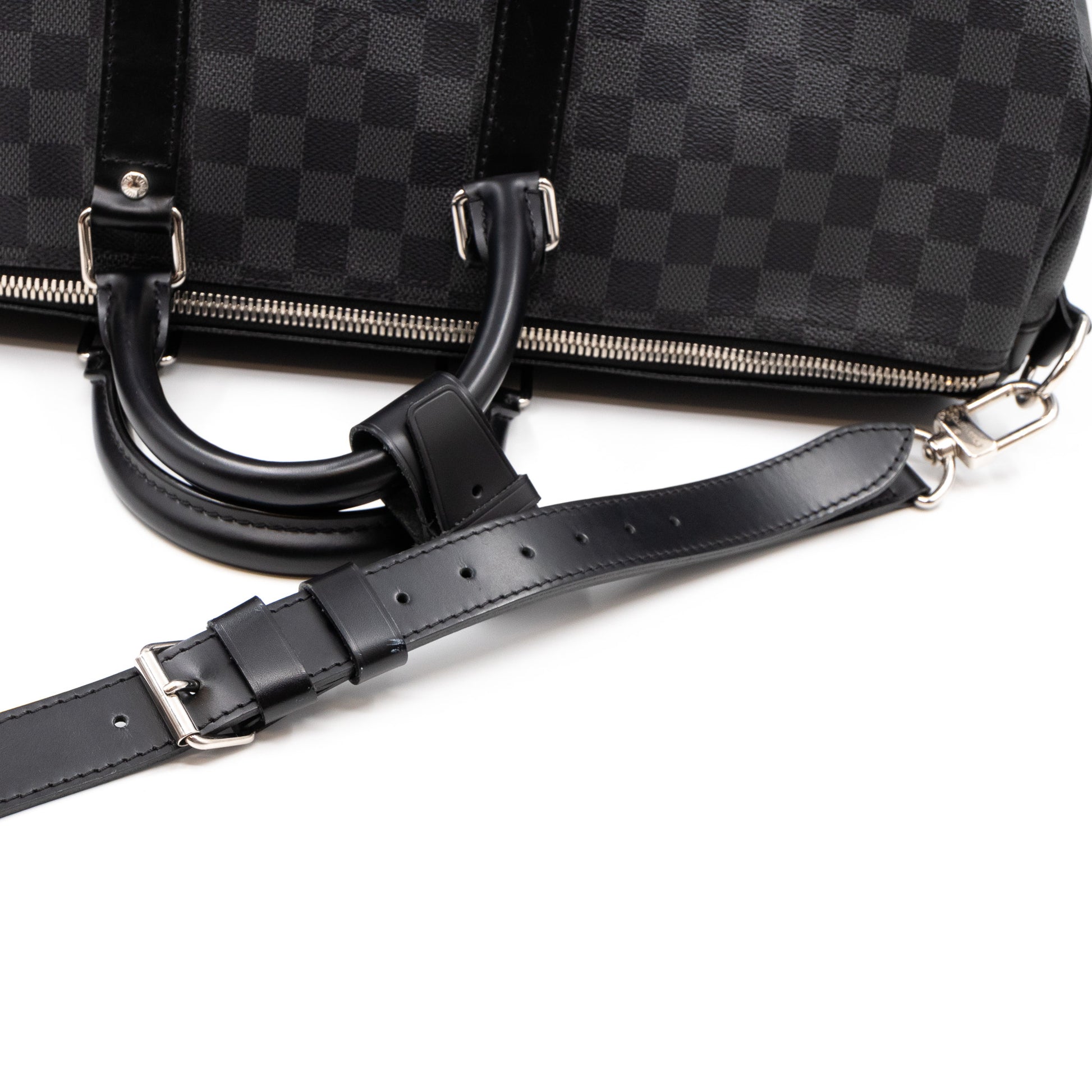 Louis Vuitton Damier Graphite Keepall Bandouliere 45 Duffle Bag