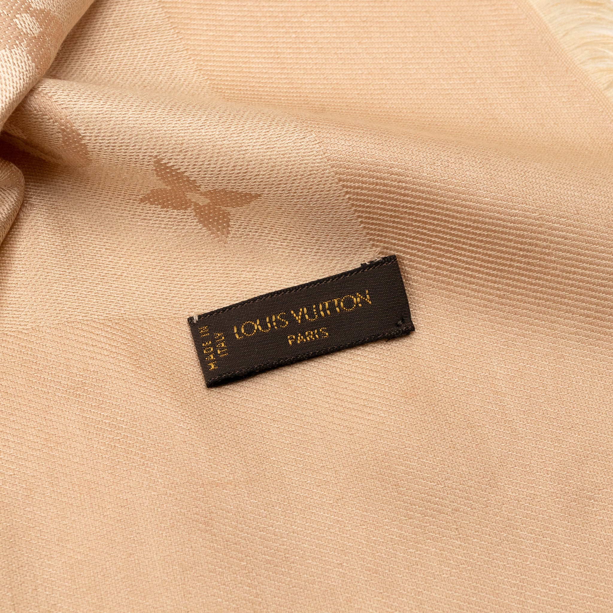 Monogram Shawl Beige