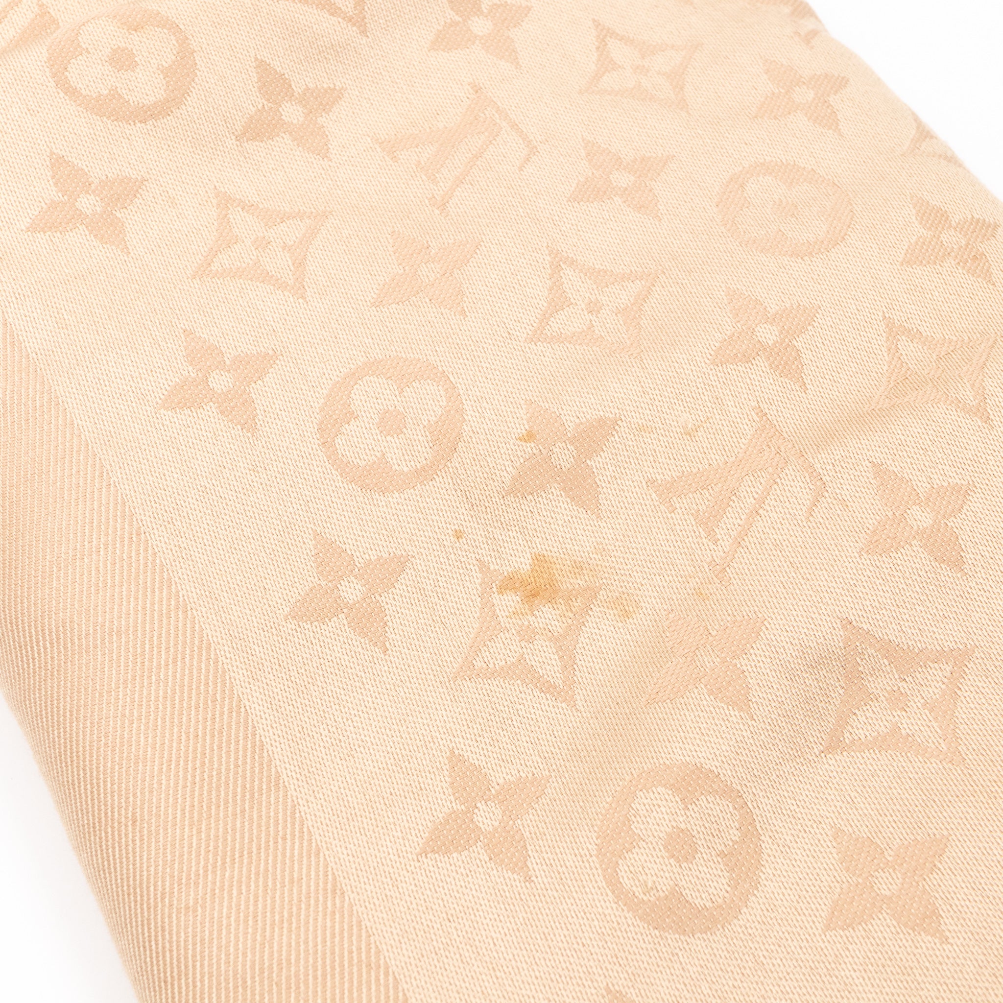Monogram Shawl Beige