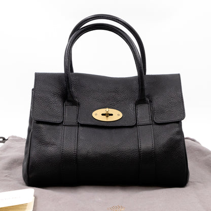 Small Bayswater Black Leather