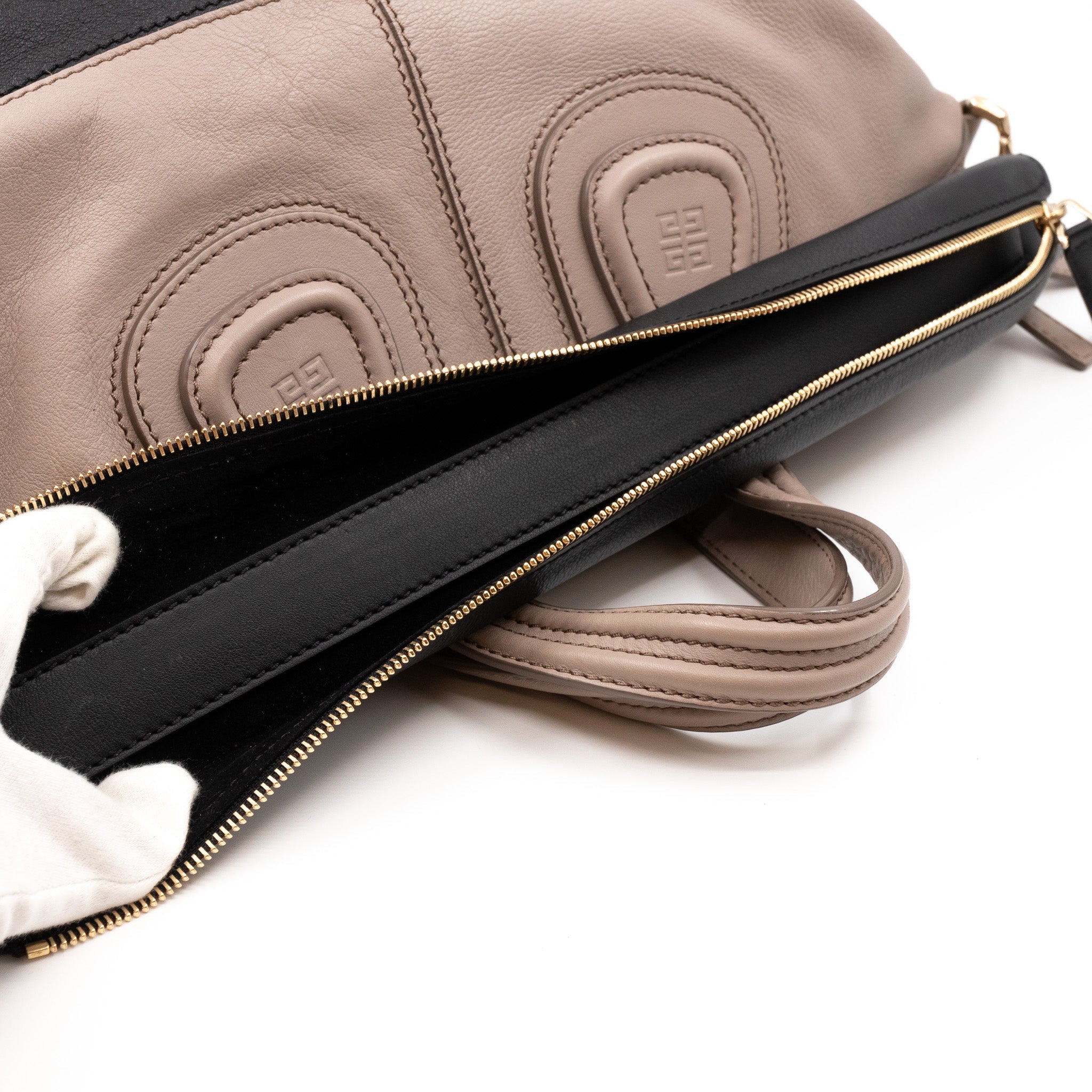 Nightingale Medium Beige & Black Leather