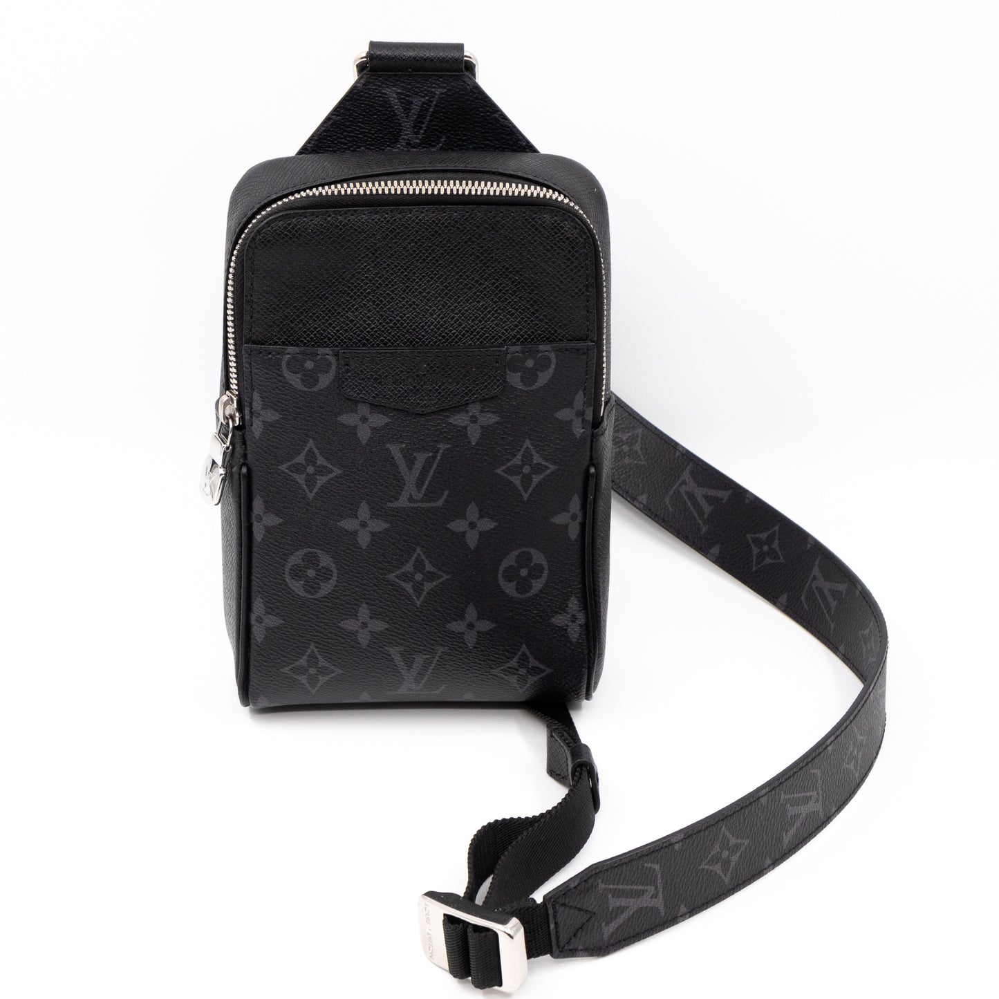 Louis Vuitton Monogram Eclipse Taiga Leather Taigarama Outdoor Sling Bag  (SHF-23939)