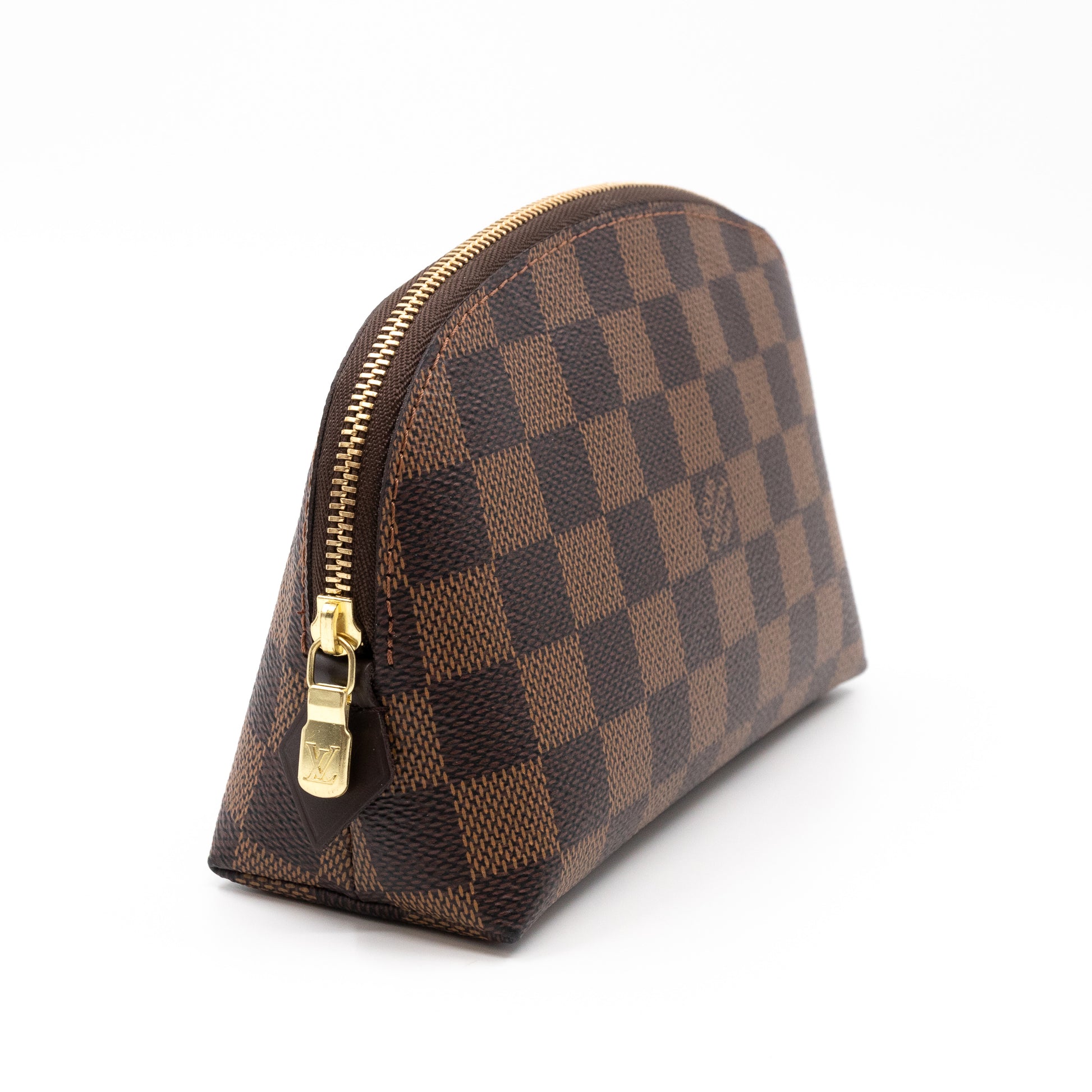 Lv Cosmetic Pouch Gm Damier Ebene