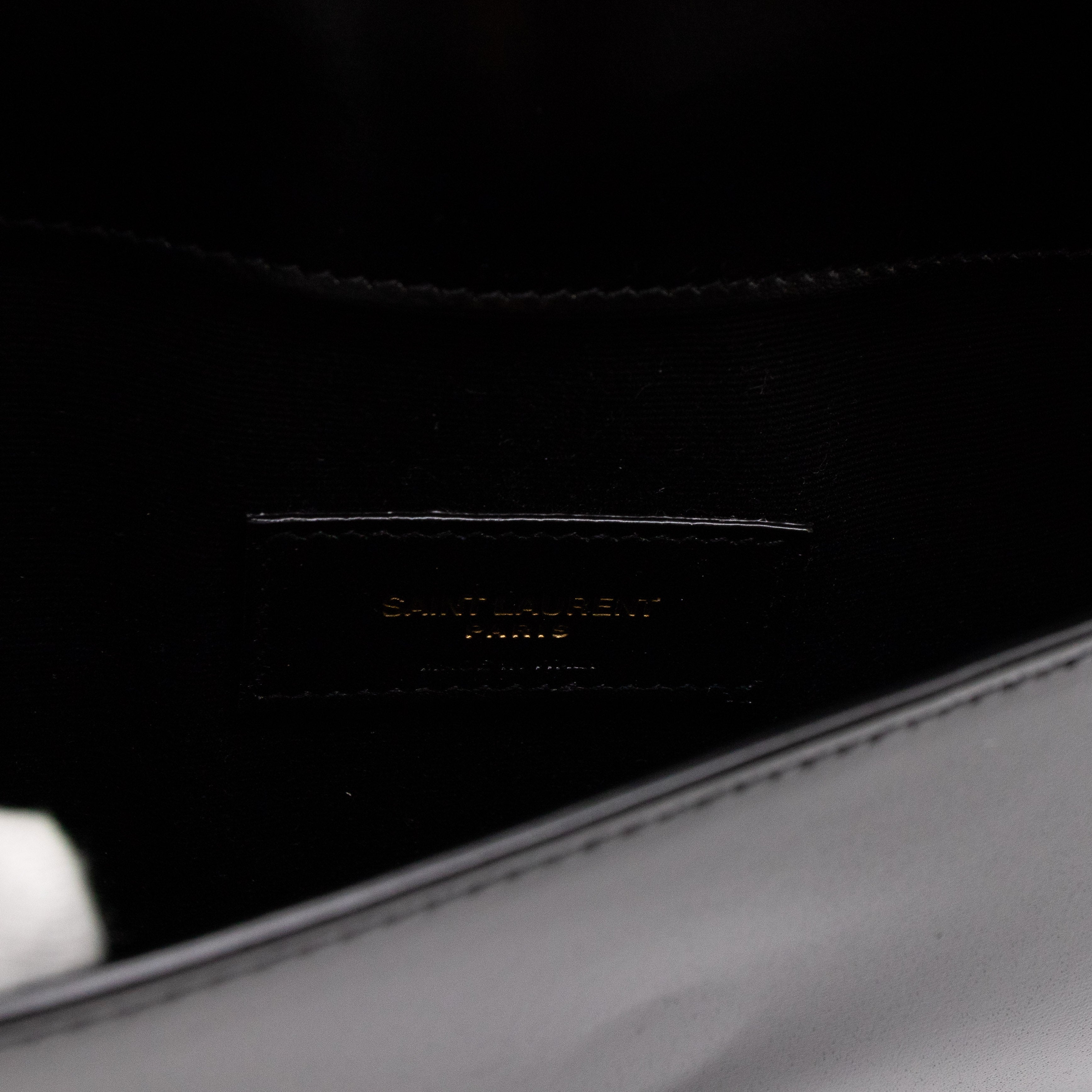 Uptown Pouch Black Smooth Leather