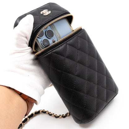Vanity On Chain Phone Holder Black Caviar