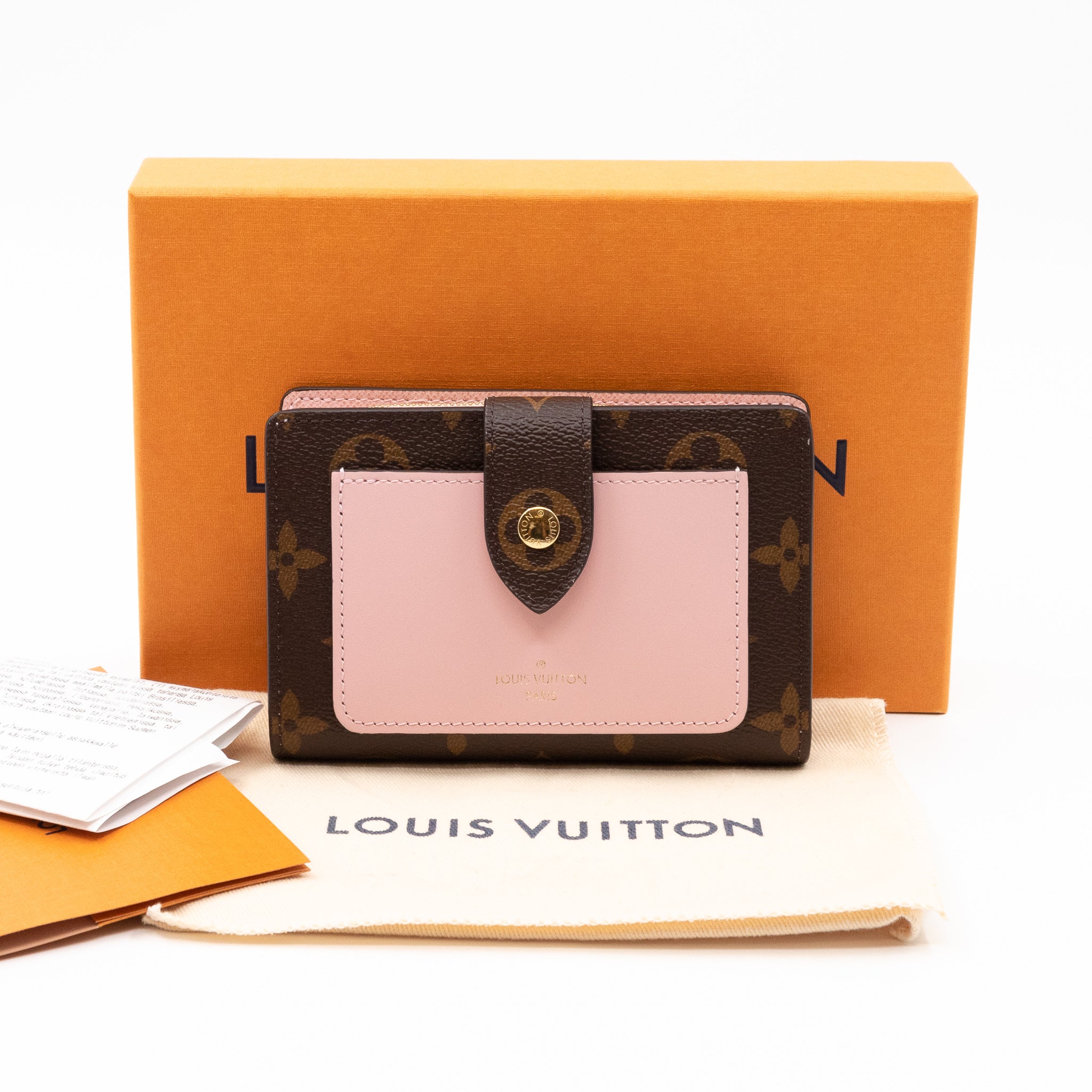 Juliette Wallet Monogram Rose Ballerine