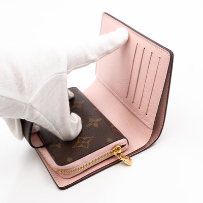 Juliette Wallet Monogram Rose Ballerine