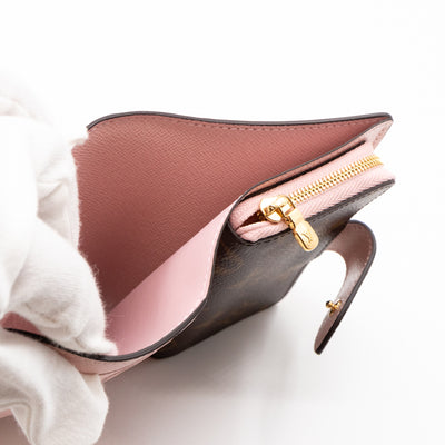 Juliette Wallet Monogram Rose Ballerine