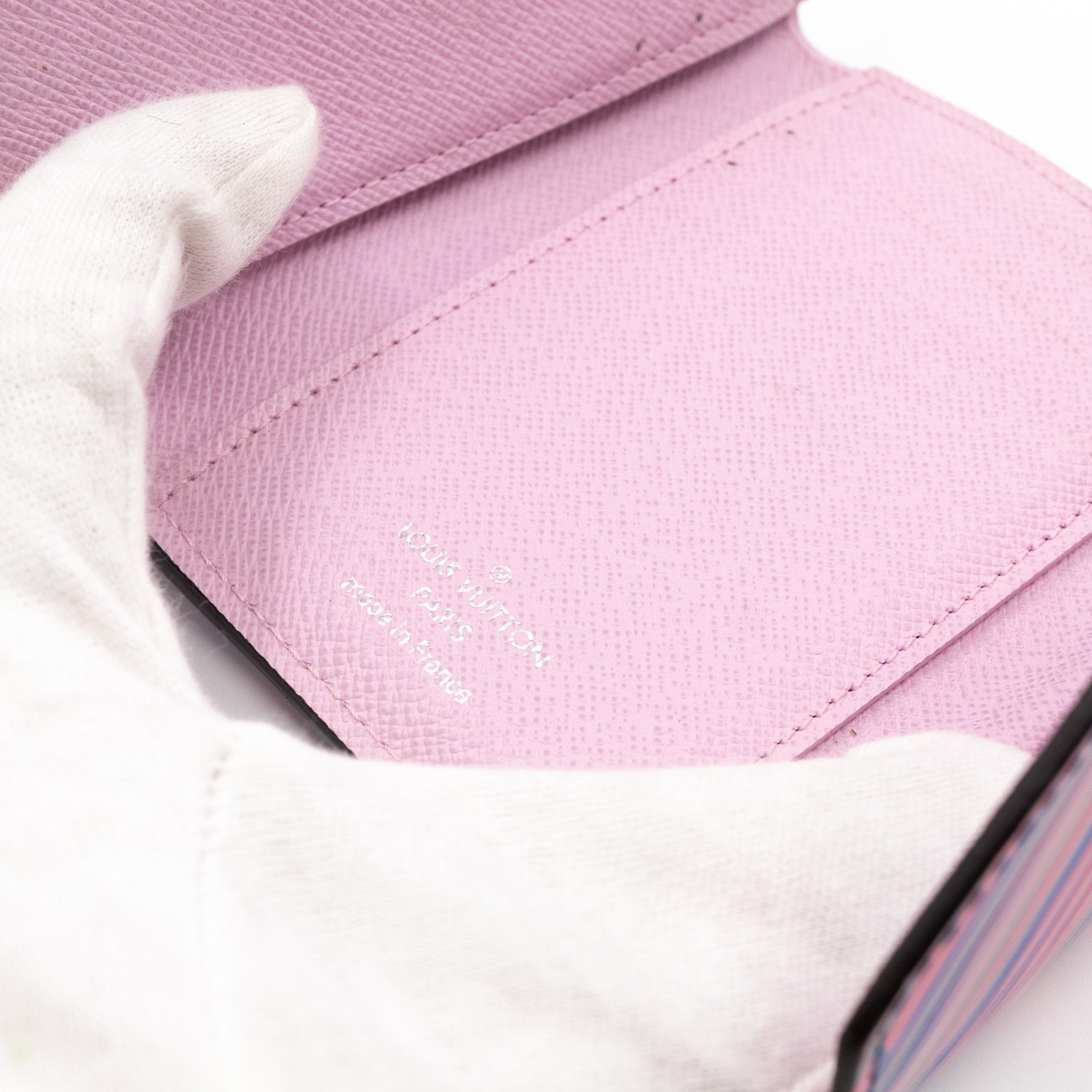 Victorine Wallet Epi Tropical Blue Rose