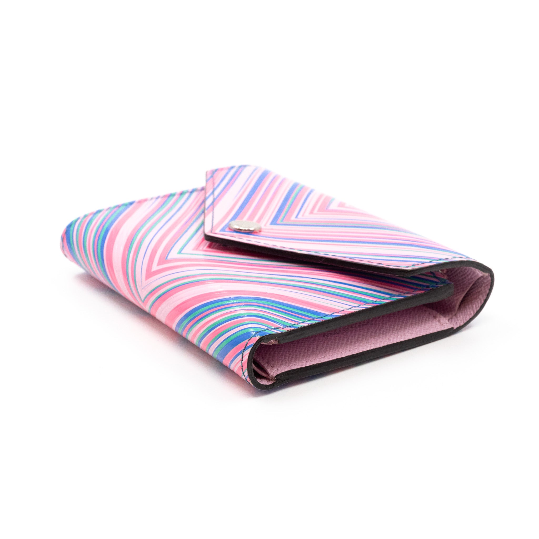 Victorine Wallet Epi Tropical Blue Rose