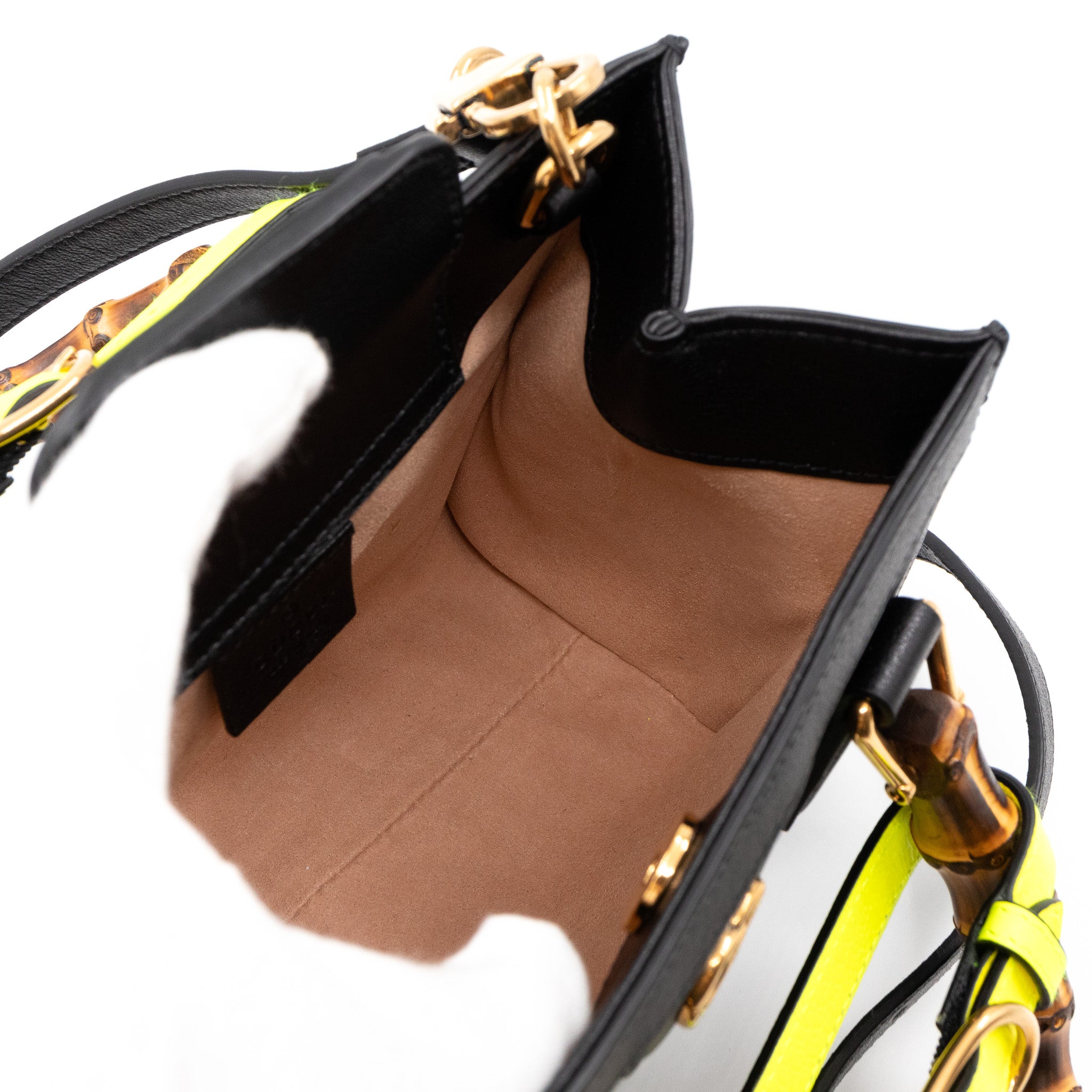 Diana Mini Tote Bag Black Leather