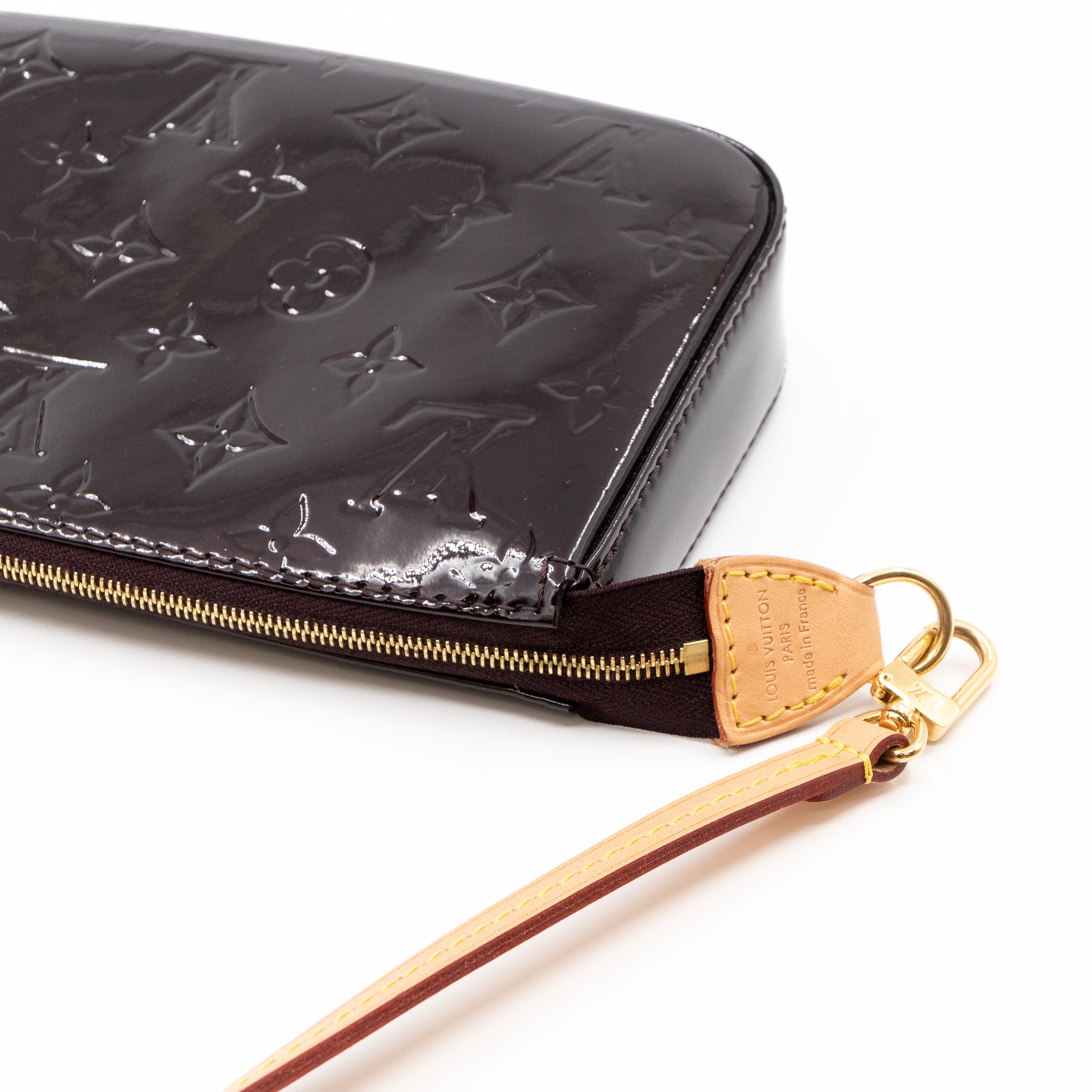 Pochette Accessoires Vernis Amarante
