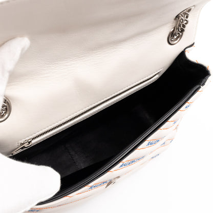 BB Round Charm Bag White Leather