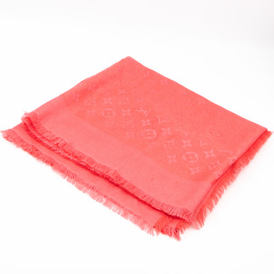 Monogram Shawl Pink