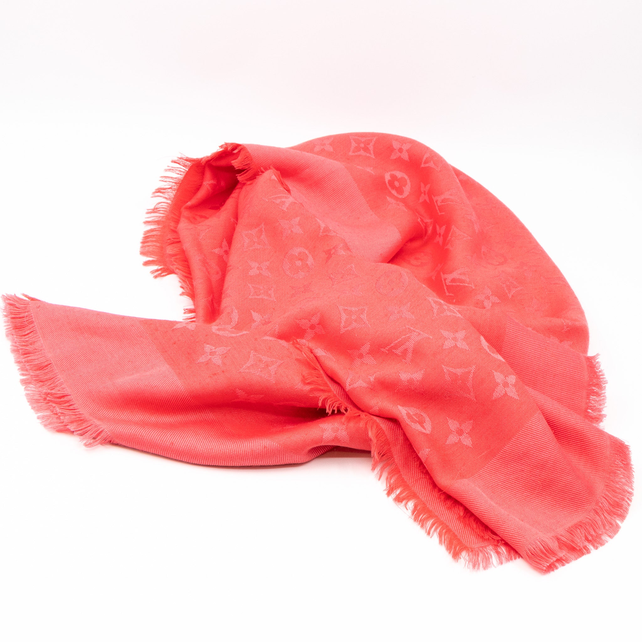 Monogram Shawl Pink