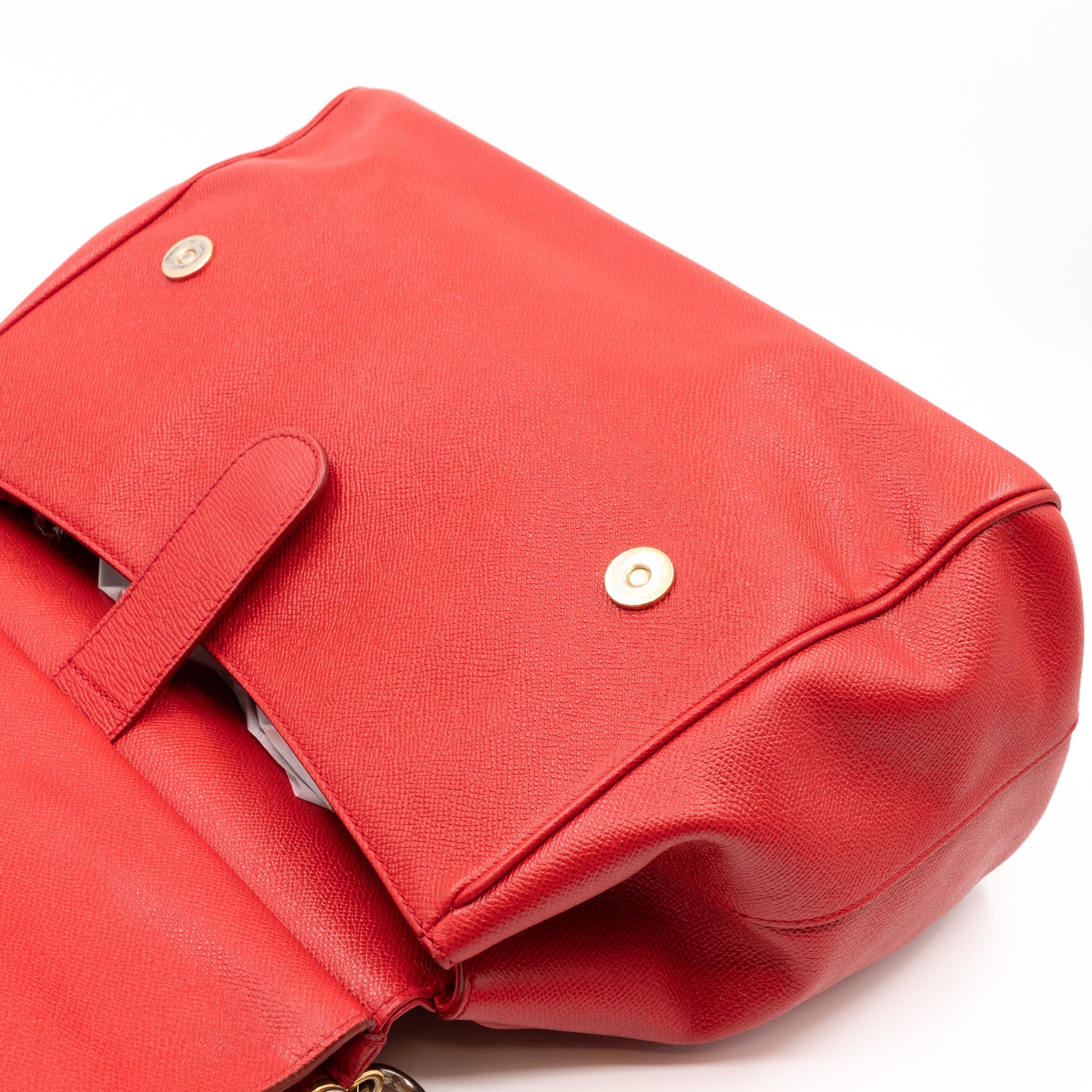 Sicily Large Red Dauphine Leather