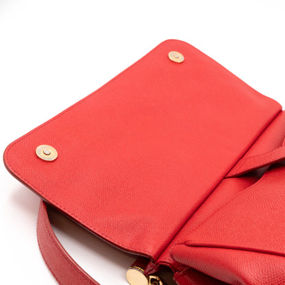 Sicily Large Red Dauphine Leather