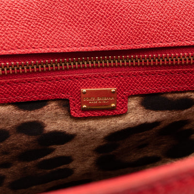 Sicily Large Red Dauphine Leather