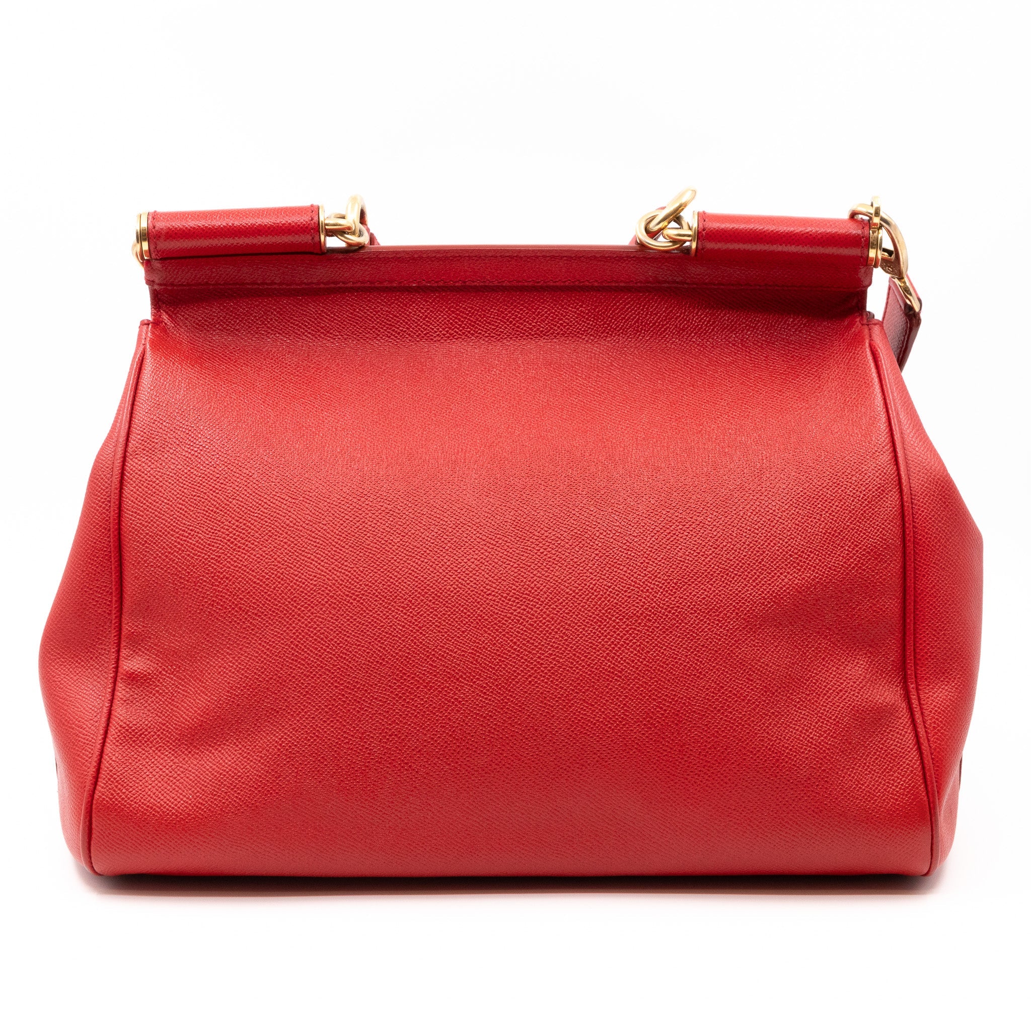 Sicily Large Red Dauphine Leather