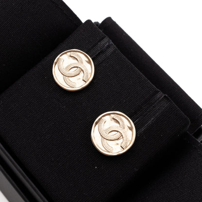 CC Coin Earrings Light Gold