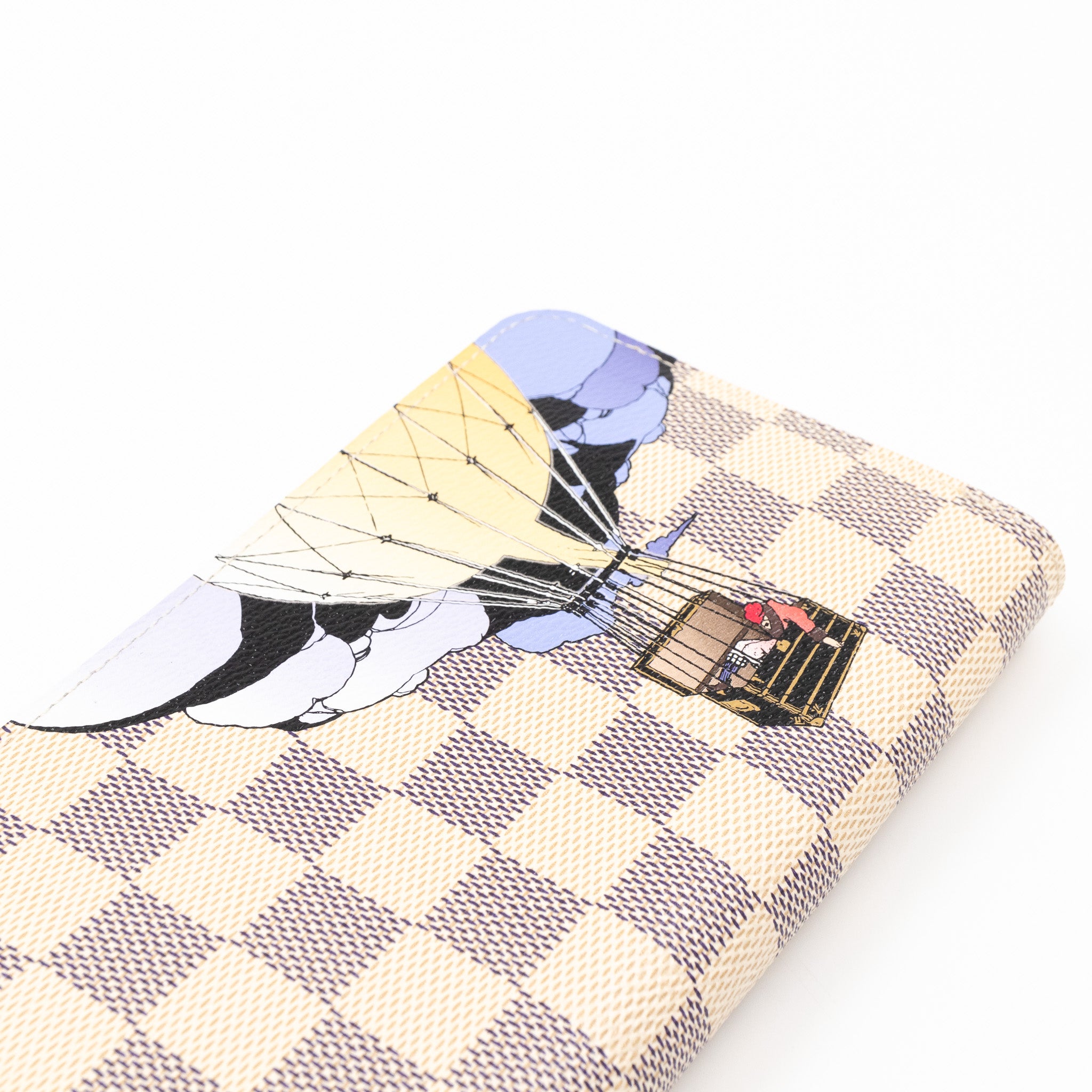 Zippy Wallet Damier Azur Illustre Balloon