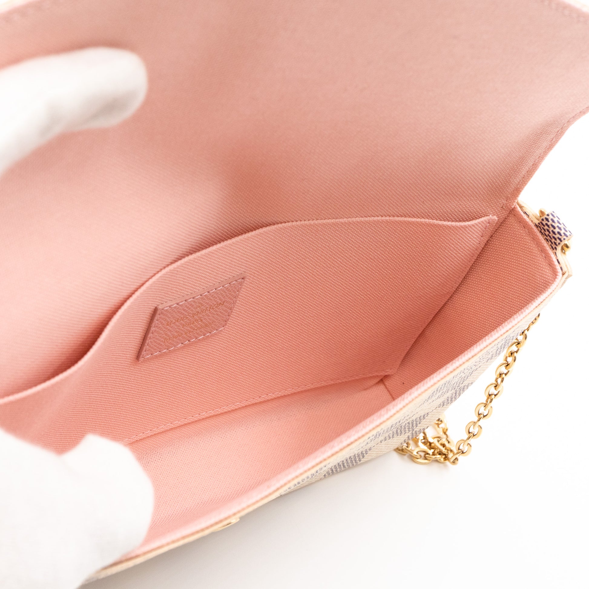 Louis Vuitton Felicie Pochette in Damier Azur – The Bag Broker