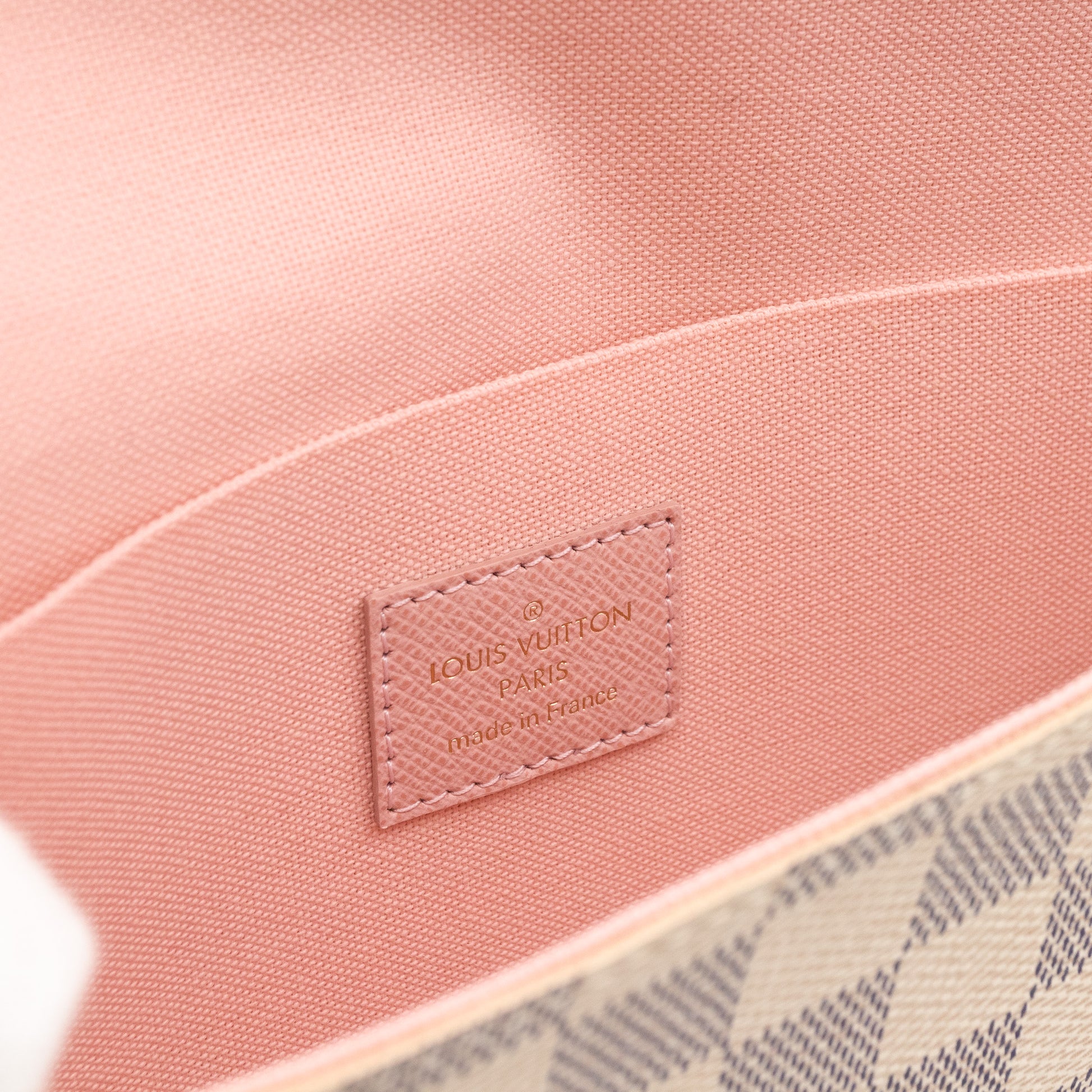 ❤️NEW LOUIS VUITTON Felicie Zip Coin Wallet Pouch Damier Azur Pink HOT GIFT!