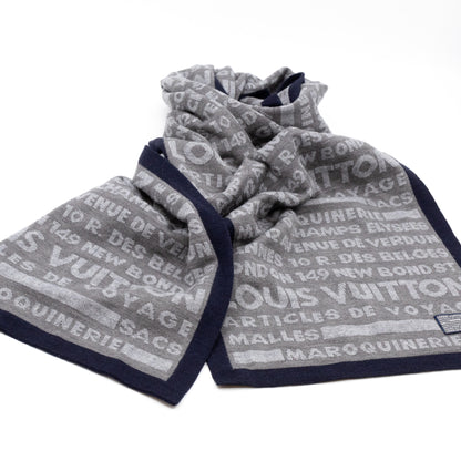 Articles De Voyage Scarf Gray Wool