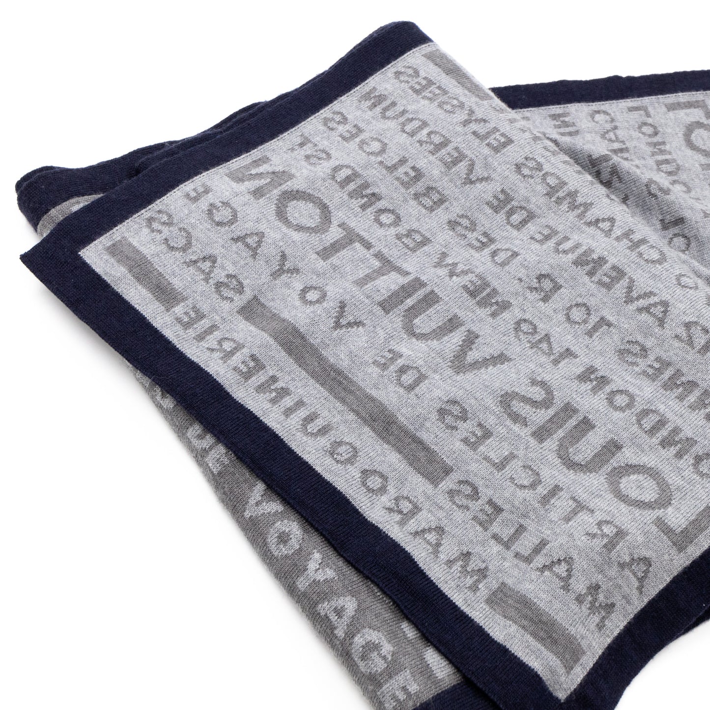 Articles De Voyage Scarf Gray Wool