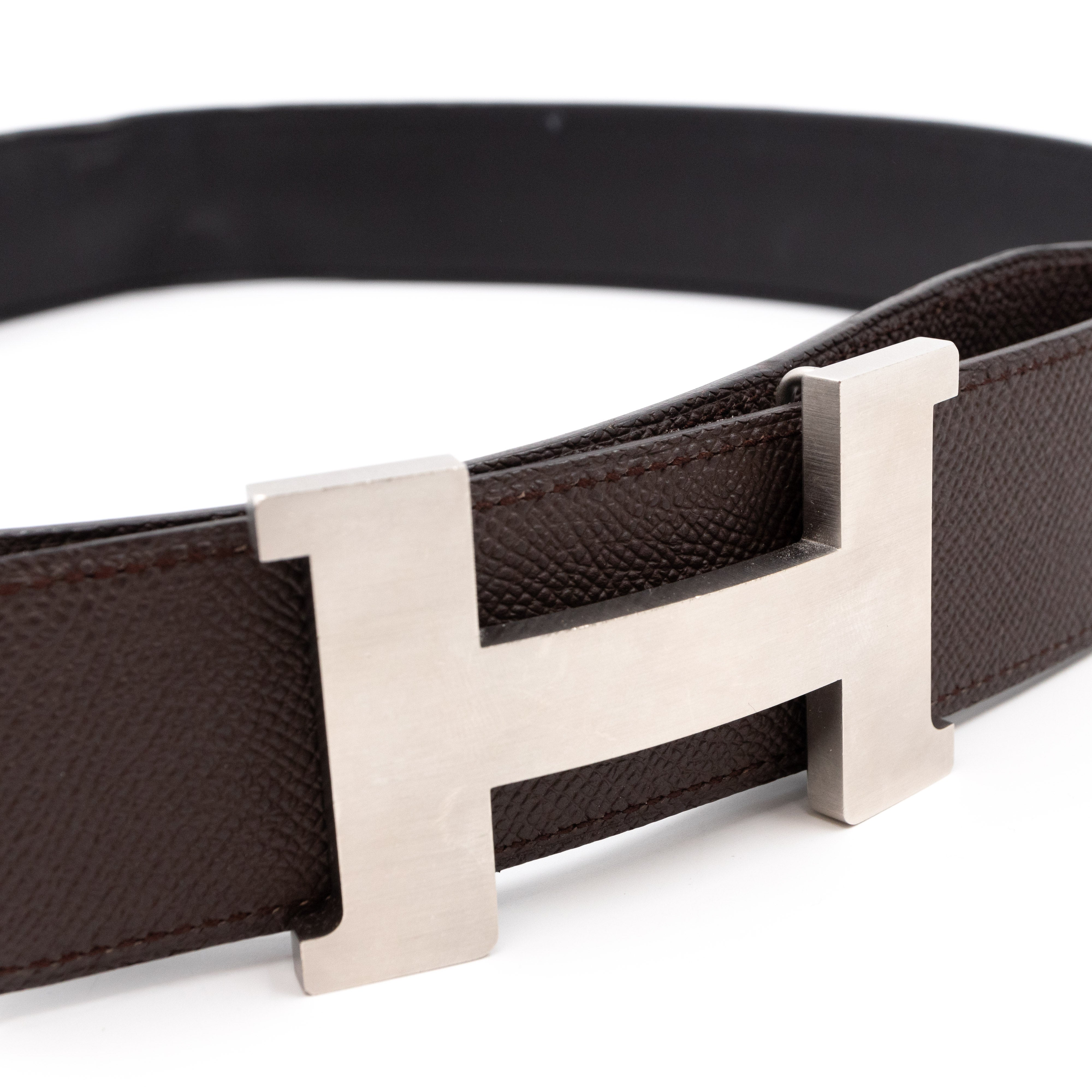 Constance H Buckle Reversible Belt 90 cm Black & Brown