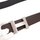 Constance H Buckle Reversible Belt 90 cm Black & Brown