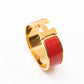 Clic Clac H Bracelet Red Gold