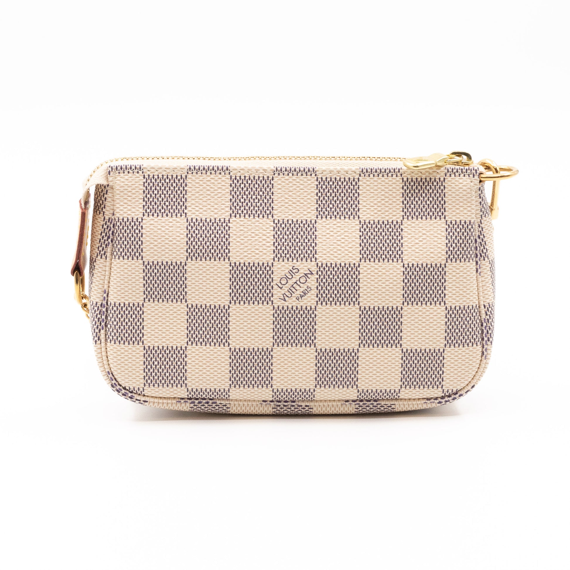 Louis Vuitton Mini Pochette Accessoires in Damier Azur - DISCONTINUED by  LV!