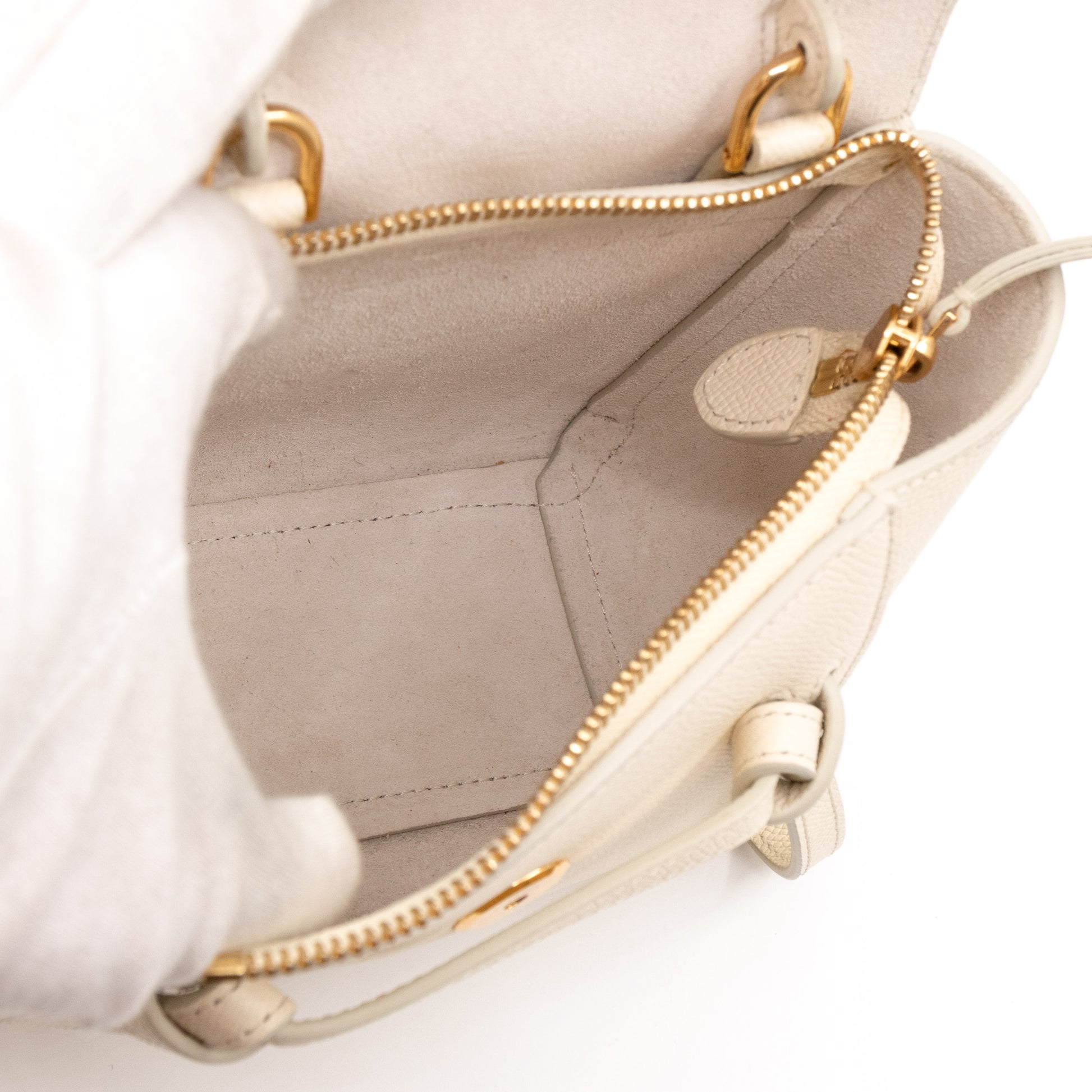 Celine Belt Bag Textured Leather Pico Neutral 1344861