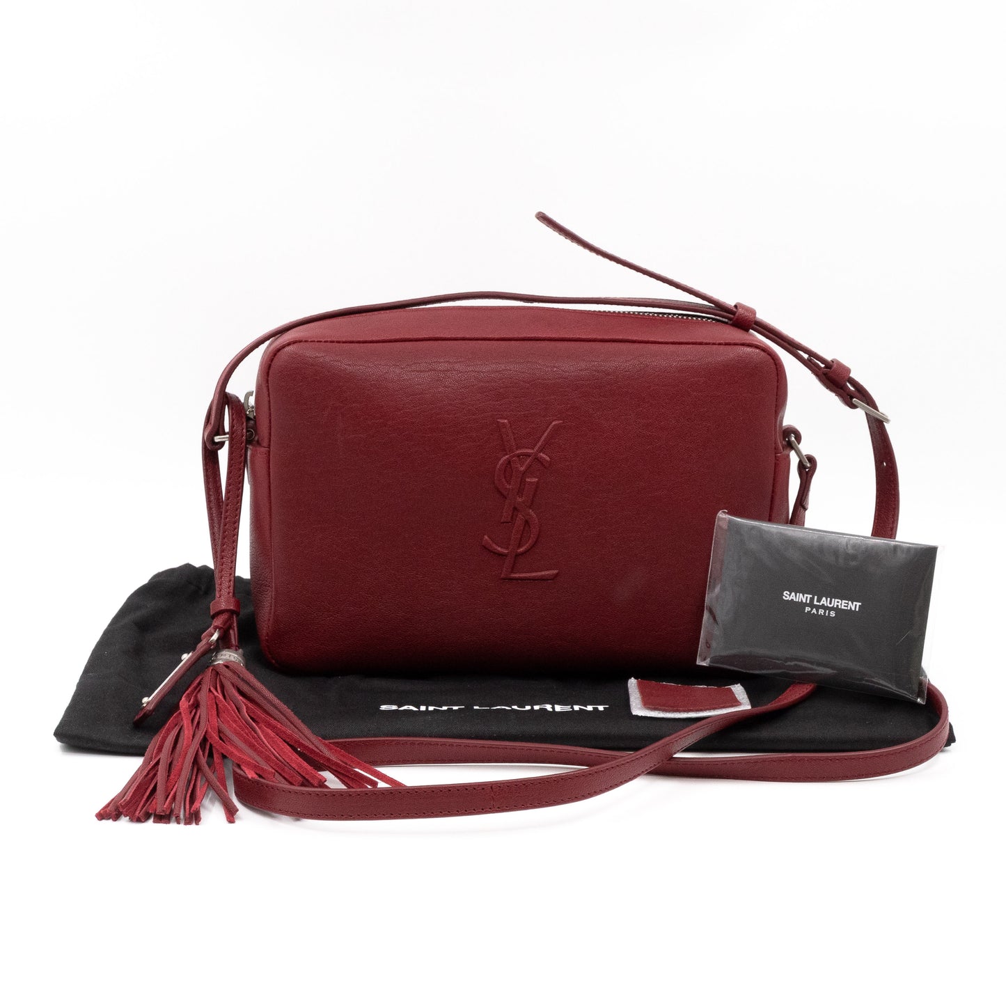 Lou Camera Bag Burgundy Leather