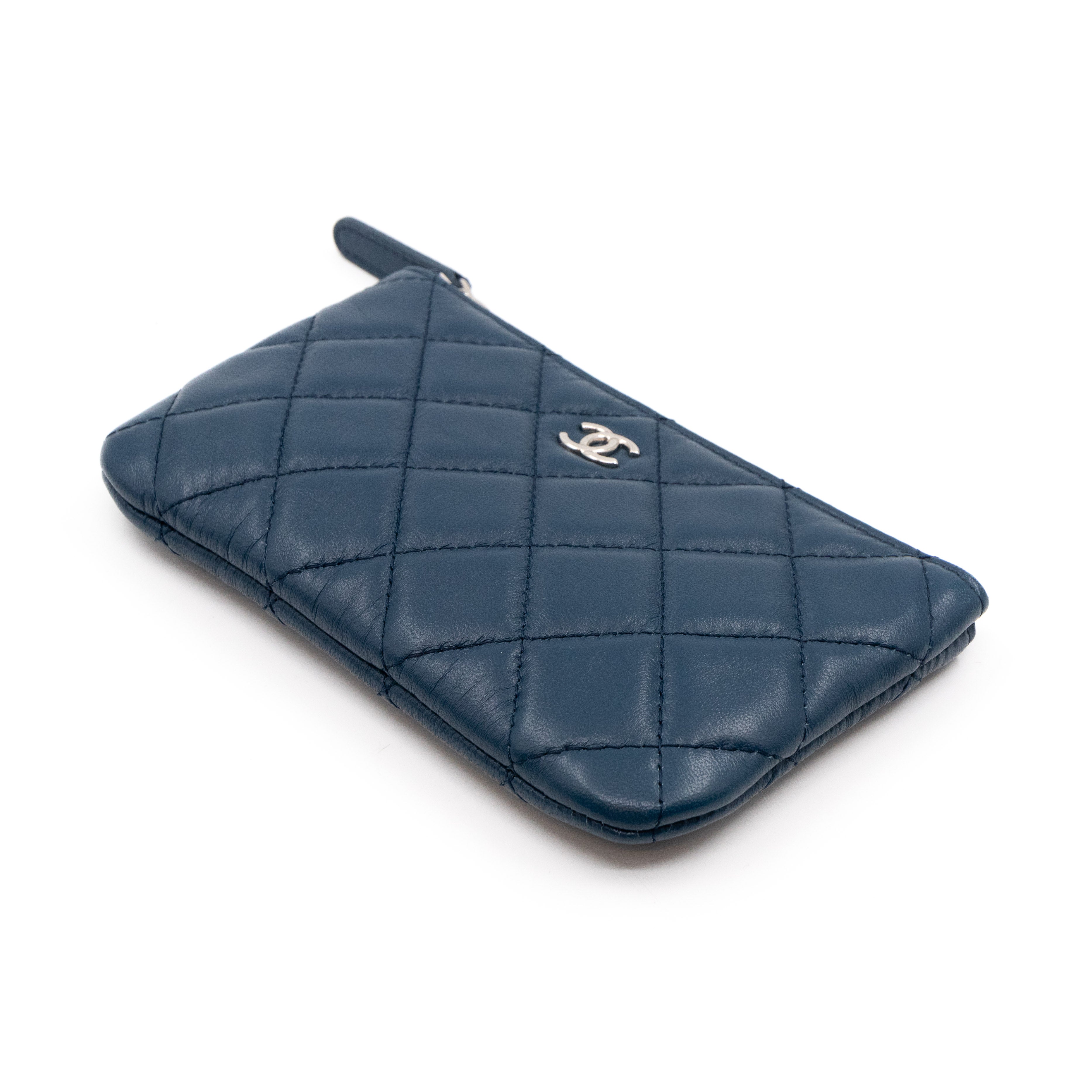Chanel Quilted Lambskin Ligne Cambon Zip Mini Pouch SHF15996  LuxeDH