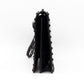 Rockstud Flap Clutch Black Patent Leather