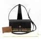 Crossbody Wallet Bag Check & Black Leather