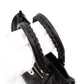 Mini City Metal Plate Black Leather