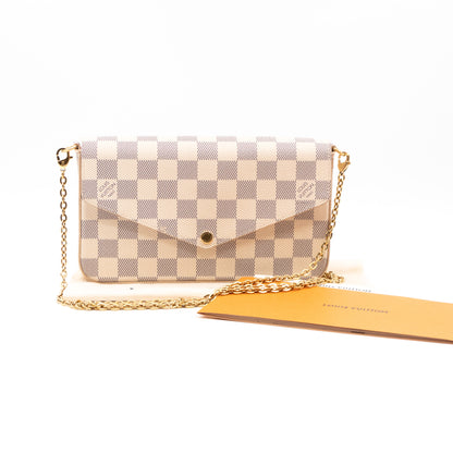 Pochette Felicie Damier Azur