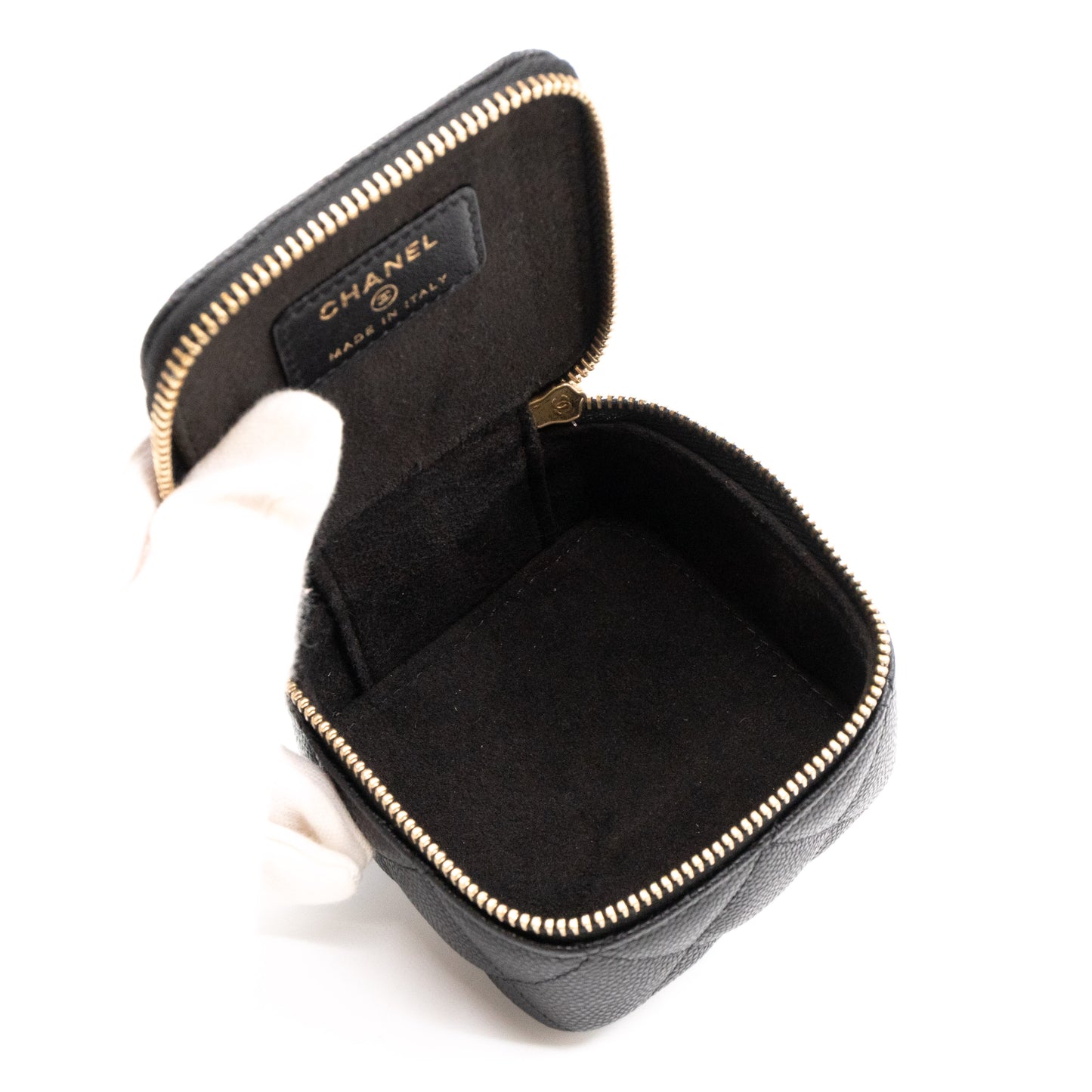 Classic Travel Jewelry Case Black Caviar