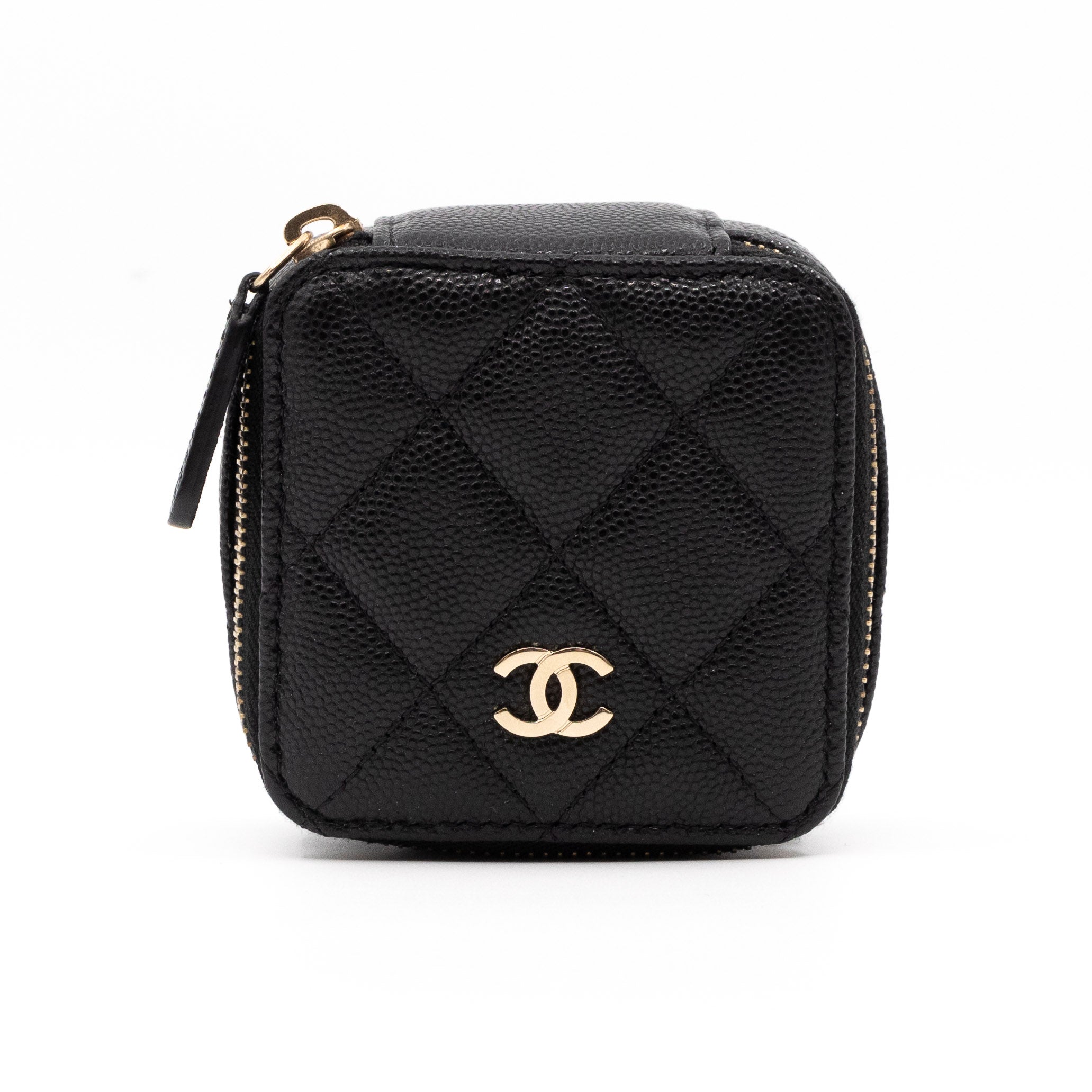 Classic Travel Jewelry Case Black Caviar